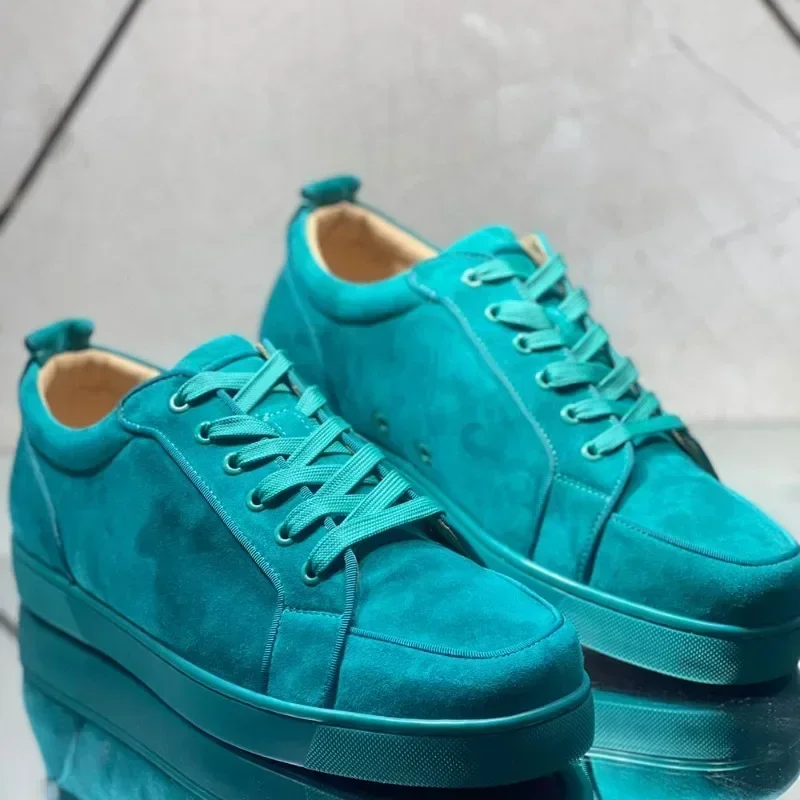 2024 Hot Luxury Dress Low Top For Men Trainers Spiked Blue Suede Genuine Leather NO Rivets Flats Sneakers Driving Shoes Footwear
2024 Hot Luxury Dress Low Top For Men Trainers Spiked Blue Suede Genuine Leather NO Rivets Flats Sneakers Driving Shoes Footwear