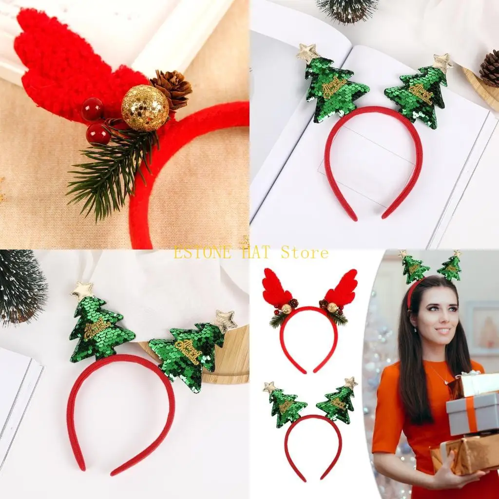 49MF Holiday Christmas Headwear Plush Tree Headpiece Adjustable Christmas Headpiece
49MF Holiday Christmas Headwear Plush Tree Headpiece Adjustable Christmas Headpiece