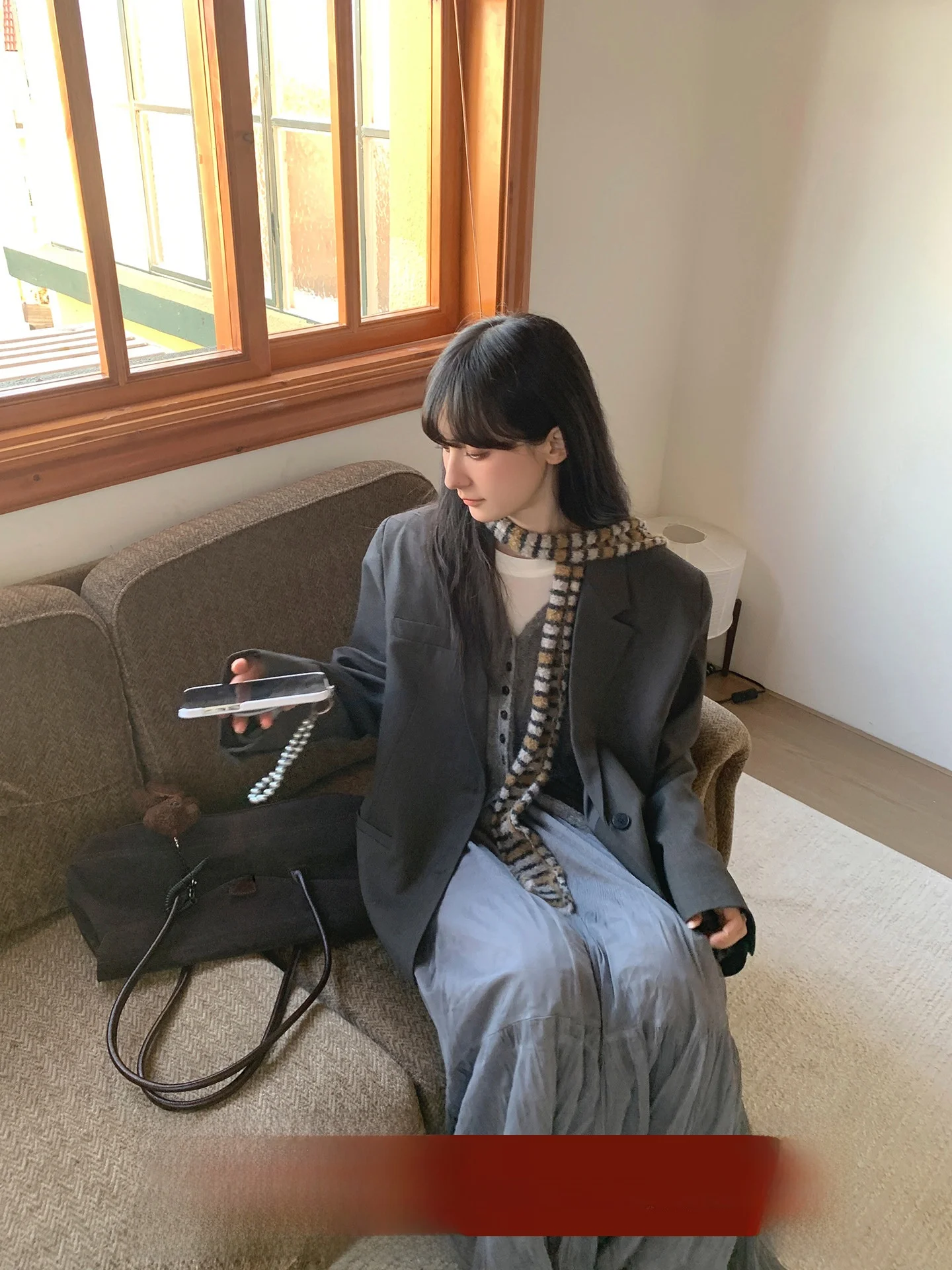 ay Wide oulder Loose Casual Diamond Women's Suit Jaet Flat Collar Long Sve Warm Commute Interview Work Daily
ay Wide oulder Loose Casual Diamond Women's Suit Jaet Flat Collar Long Sve Warm Commute Interview Work Daily