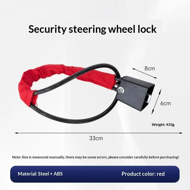 【CR】Car Steering Wheel Steel Lock Seat Belt Anti-theft Lock Anti-theft Device Easy To Install Fits Most Cars SUVs
【CR】Car Steering Wheel Steel Lock Seat Belt Anti-theft Lock Anti-theft Device Easy To Install Fits Most Cars SUVs
