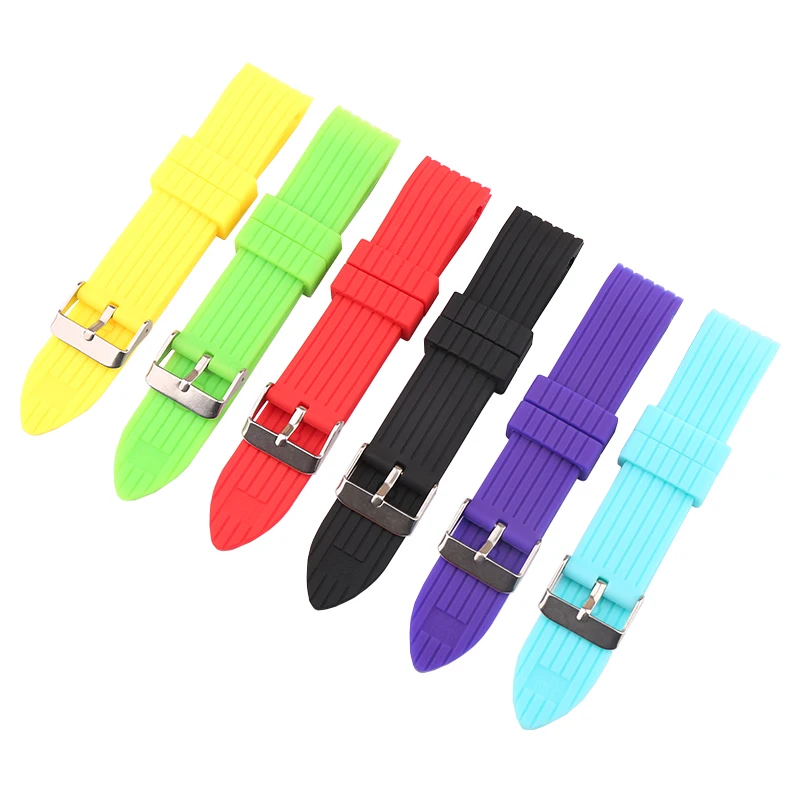 Watch accessories sports and outdoor waterproof silicone rubber watch straps men's and women's smart wristbands, watch chains 20
Watch accessories sports and outdoor waterproof silicone rubber watch straps men's and women's smart wristbands, watch chains 20