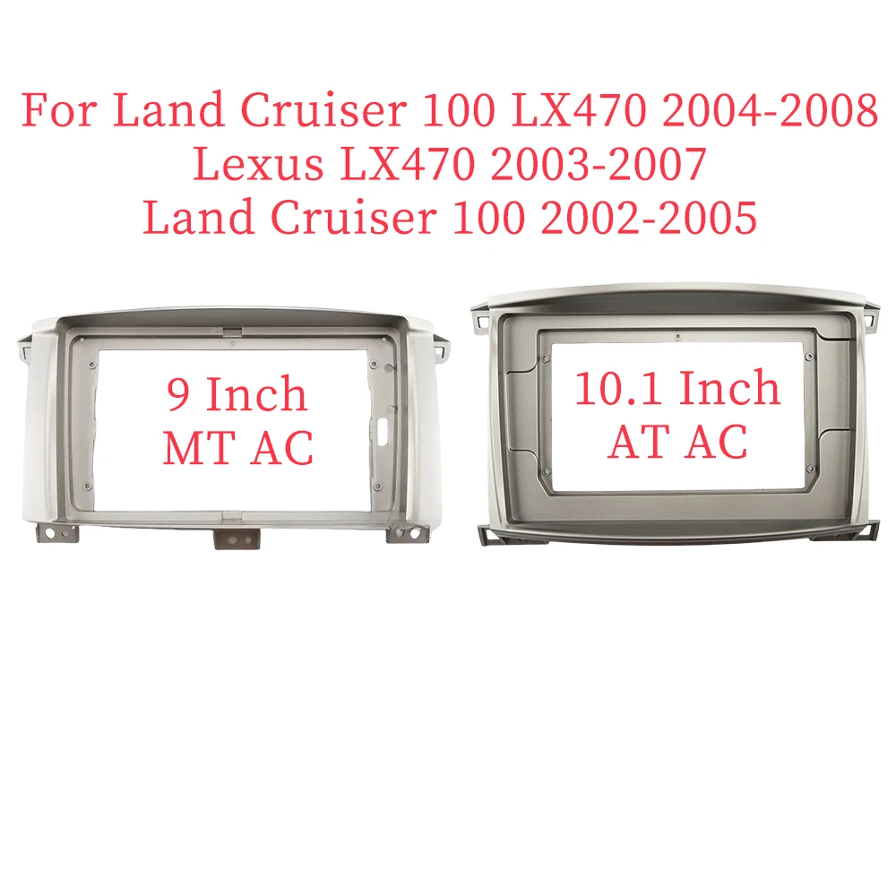 9/10.1 Inch Car Frame Fascia Adapter Android Radio Dash Fitting Panel Kit For Toyota Land Cruiser 100 Lexus Lx470 2002-2008
9/10.1 Inch Car Frame Fascia Adapter Android Radio Dash Fitting Panel Kit For Toyota Land Cruiser 100 Lexus Lx470 2002-2008