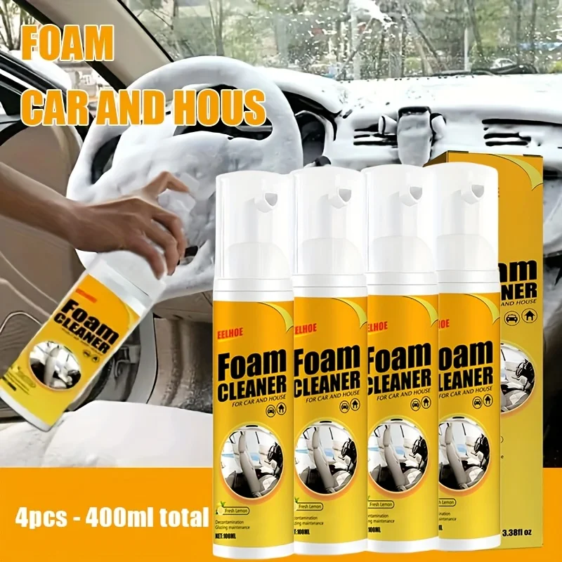 4pcs Multi-functional Foam Cleaner Automotive Interior Plastic Instrument Panel Care Steering Wheel Seat Wash-Free Spray
4pcs Multi-functional Foam Cleaner Automotive Interior Plastic Instrument Panel Care Steering Wheel Seat Wash-Free Spray