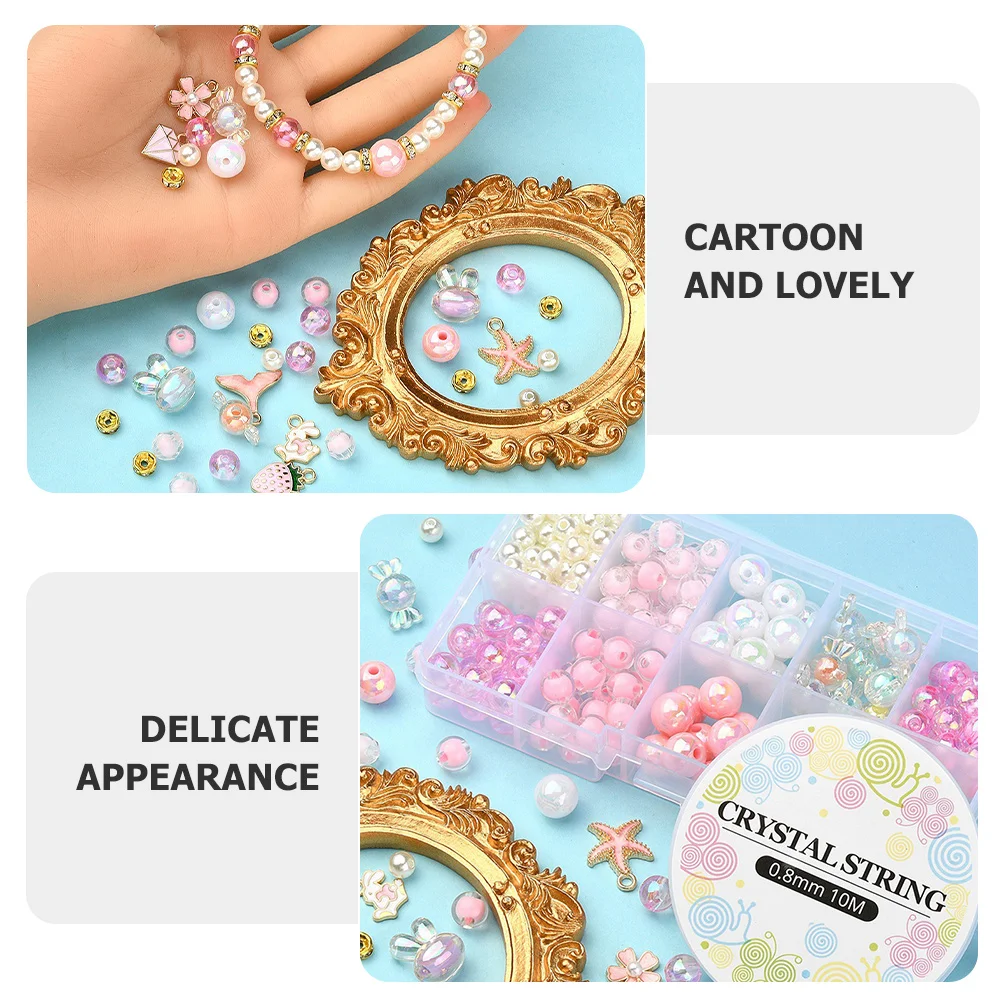 DIY Bracelet Tool Kit Beads Making Materials Acrylic Jewelry Supplies Crafts Kits Accessories Lightweight Portable Cartoon
DIY Bracelet Tool Kit Beads Making Materials Acrylic Jewelry Supplies Crafts Kits Accessories Lightweight Portable Cartoon