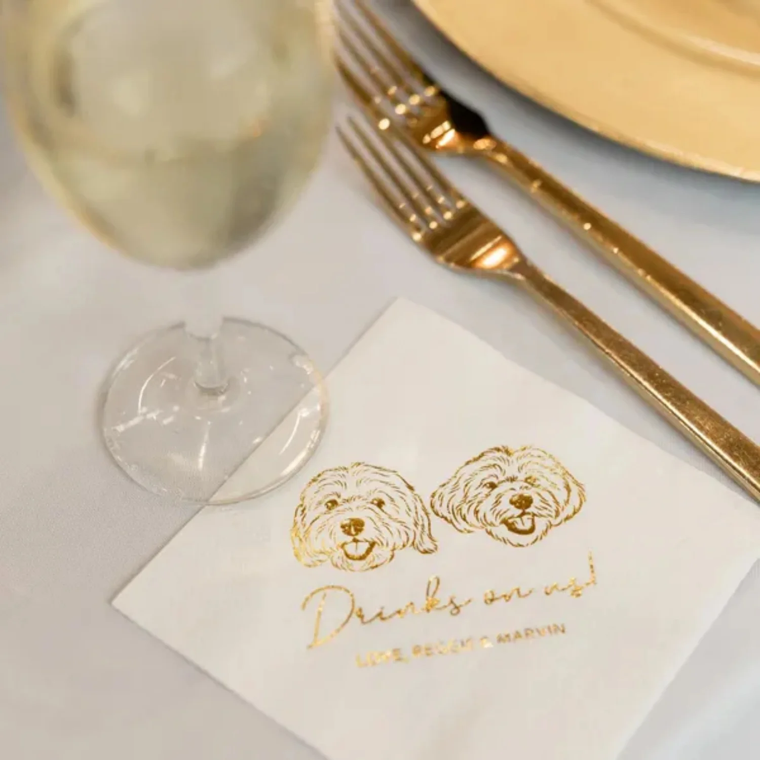 50 шт. салфетки для портретов домашних животных из золотой фольги: свадьба, декор для душа
50 шт. салфетки для портретов домашних животных из золотой фольги: свадьба, декор для душа