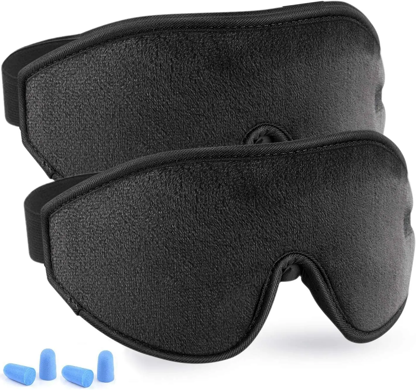 2 Pack 3D Contoured Sleep Mask - 100% Blackout Eye Shades for Men Women, Adjustable & Comfortable for Side Sleepers
2 Pack 3D Contoured Sleep Mask - 100% Blackout Eye Shades for Men Women, Adjustable & Comfortable for Side Sleepers