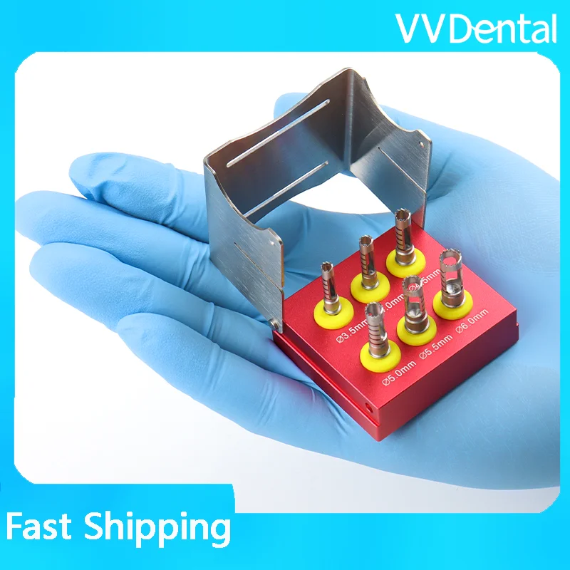 VVDental Stainless Steel Dental Implant Drill Set Bone Trephine with Positioning Pilot Bur Gum Excision And Fixture Recovery Too
VVDental Stainless Steel Dental Implant Drill Set Bone Trephine with Positioning Pilot Bur Gum Excision And Fixture Recovery Too