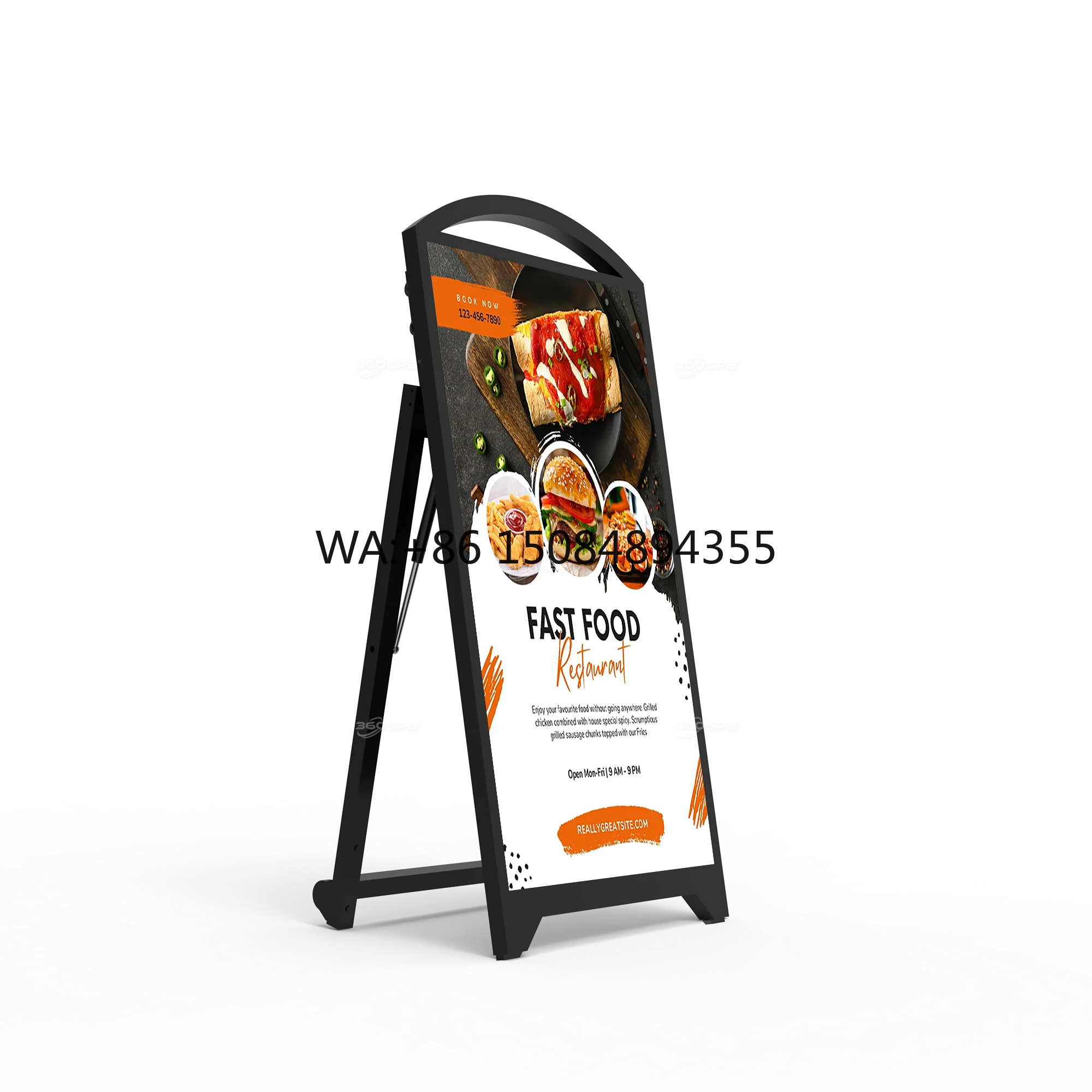 Rechargeable Battery Powered IP65 Rated Digital Signage Easy Mobility Outdoor LED Display Retail Store Wayfinding
Rechargeable Battery Powered IP65 Rated Digital Signage Easy Mobility Outdoor LED Display Retail Store Wayfinding