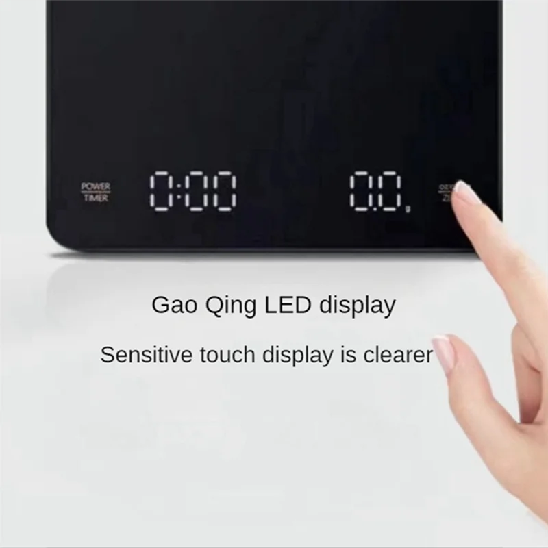 1 PCS Coffee Scale Plastic Pressure Sensitive Wake Up With Timer And 3Kg/0.1G Scales Digital Weight Grams And Oz
1 PCS Coffee Scale Plastic Pressure Sensitive Wake Up With Timer And 3Kg/0.1G Scales Digital Weight Grams And Oz