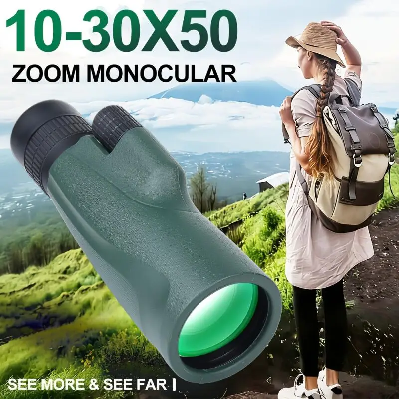 Portable Monocular Telescope 10-30x50 Zoom Telescope for Remote Professional Monocular Hunting Camping Hiking Sports Outdoor
Portable Monocular Telescope 10-30x50 Zoom Telescope for Remote Professional Monocular Hunting Camping Hiking Sports Outdoor