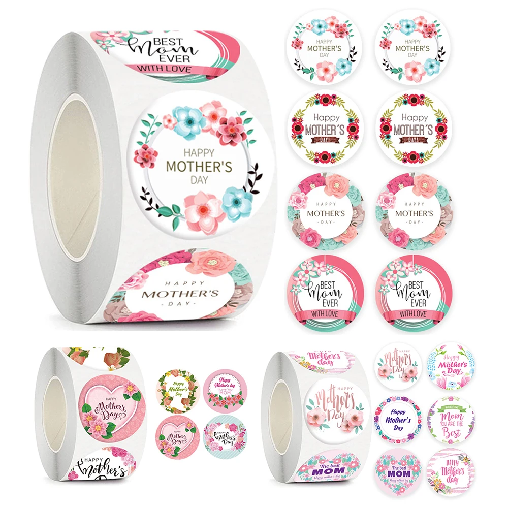 500Pcs 1inch/2.5cm Happy Mother's Day Stickers Gift Decoration Round Seal Stickers Labels
500Pcs 1inch/2.5cm Happy Mother's Day Stickers Gift Decoration Round Seal Stickers Labels