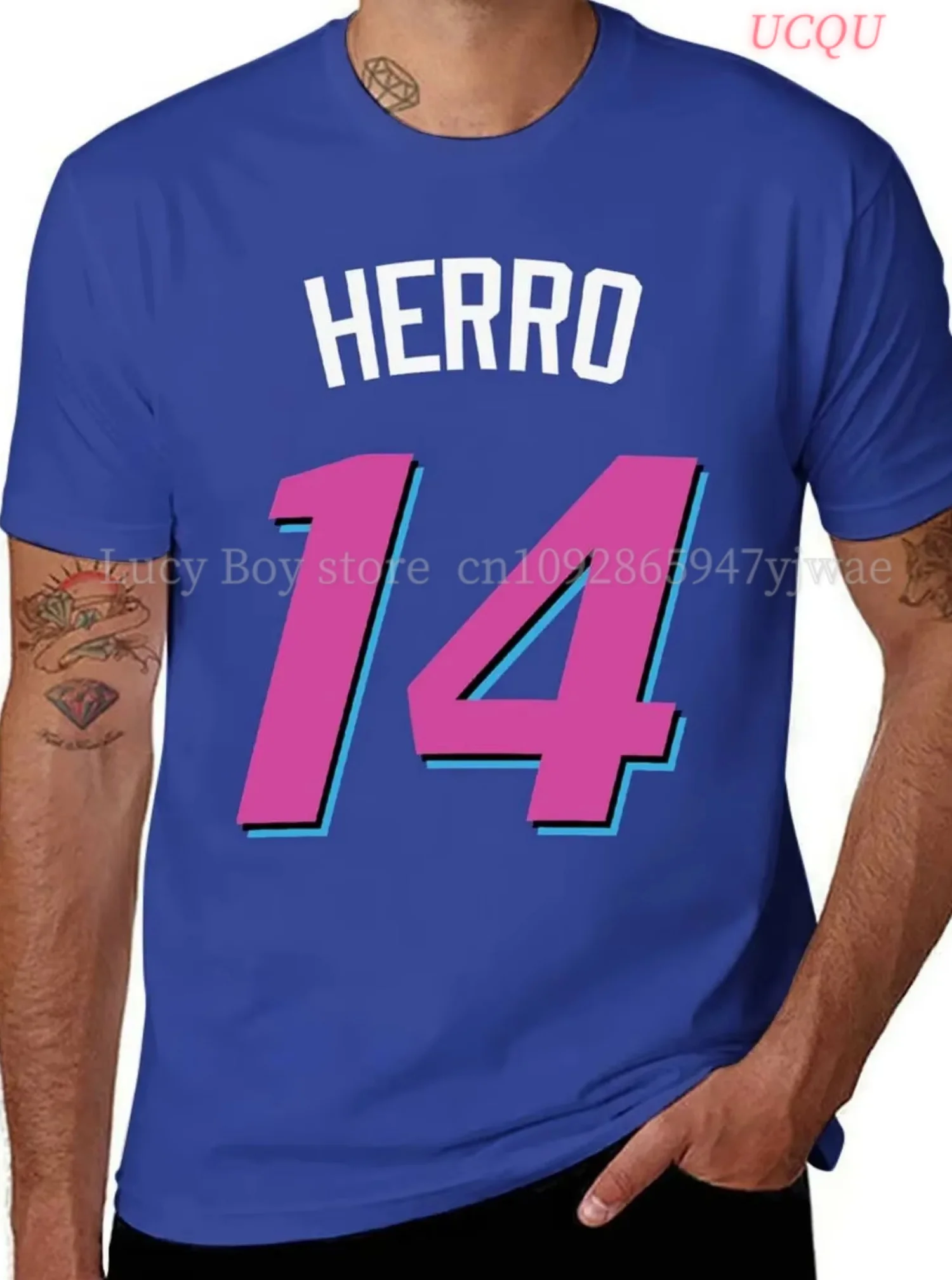Mens Casual HERRO No.14 Print T-Shirt Man Short Sleeve Sportwear jersey T-Shirt Vintage Oversize Striped Tees Men Clothes
Mens Casual HERRO No.14 Print T-Shirt Man Short Sleeve Sportwear jersey T-Shirt Vintage Oversize Striped Tees Men Clothes