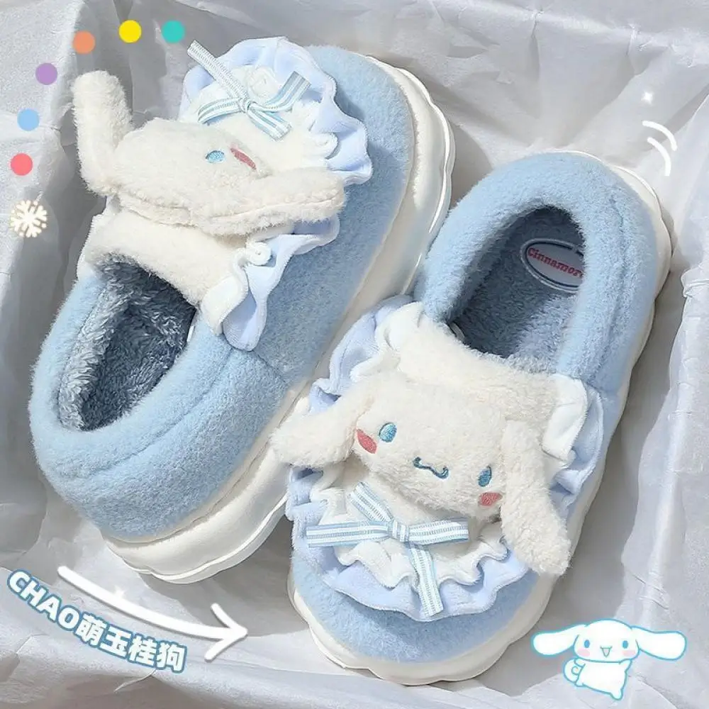 New Cinnamoroll Kuromi Cotton Slippers Female Sanrio Pompompurin Anti Slip Thick Bottom Warm Plush Slippers Girls Birthday Gifts
New Cinnamoroll Kuromi Cotton Slippers Female Sanrio Pompompurin Anti Slip Thick Bottom Warm Plush Slippers Girls Birthday Gifts