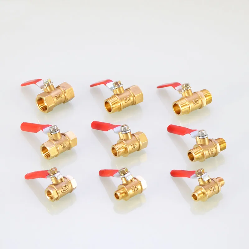 1/8" 3/8" 1/4" Heavy Duty Brass Ball Valve Red Handle 6mm-12mm Hose Barb for Water Oil Air Gas Fuel Line Shutoff Pipe Fittings
1/8" 3/8" 1/4" Heavy Duty Brass Ball Valve Red Handle 6mm-12mm Hose Barb for Water Oil Air Gas Fuel Line Shutoff Pipe Fittings
