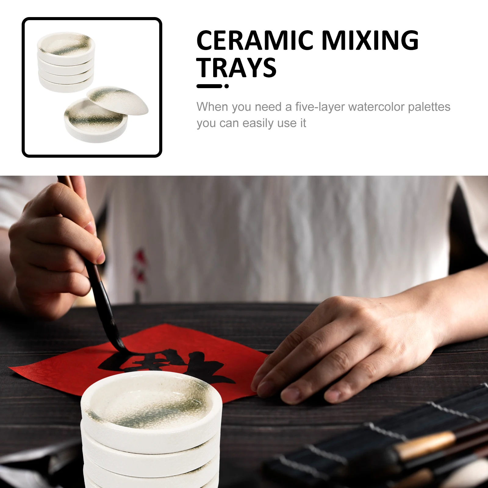 1Set Watercolor Paint Palettes Ceramic Mixing Trays Long-Lasting Easy Carry Color Display Plate for Painting Drawing Sketching
1Set Watercolor Paint Palettes Ceramic Mixing Trays Long-Lasting Easy Carry Color Display Plate for Painting Drawing Sketching