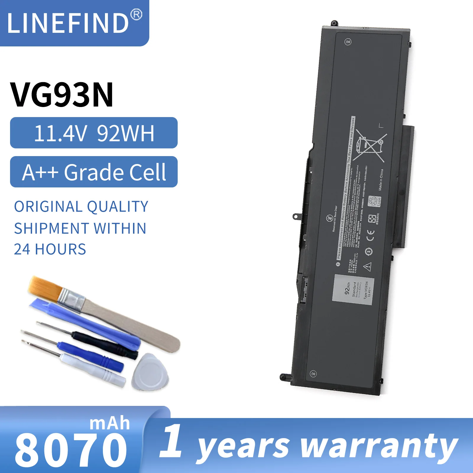 Аккумулятор для ноутбука VG93N для Dell Precision 15 3520 3530 M3520 M3530 Latitude 5580 5590 5591 WFWKK 0WFWKK NY5PG
Аккумулятор для ноутбука VG93N для Dell Precision 15 3520 3530 M3520 M3530 Latitude 5580 5590 5591 WFWKK 0WFWKK NY5PG