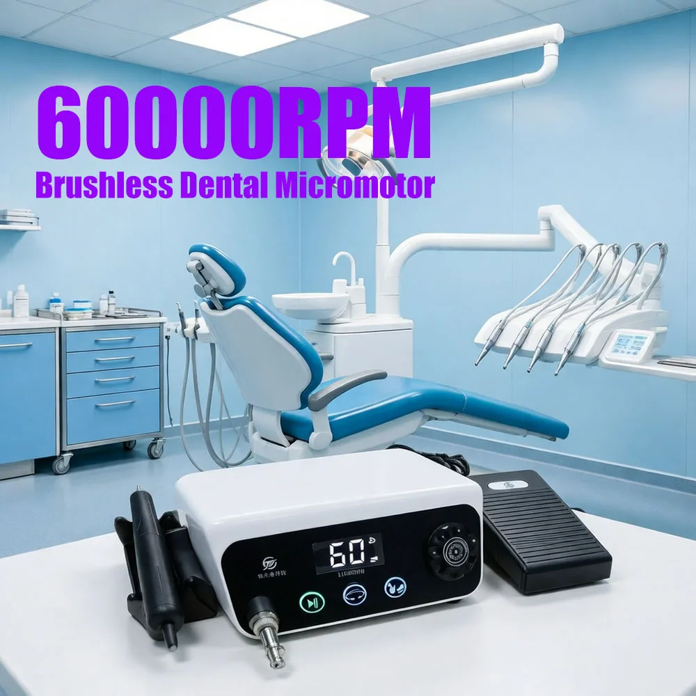 Dental Brushless Grinder, 0-60000RPM Adjustable Speed, 8.0Ncm Strong Torque, 0.02mm Concentricity, Foot Control, for Dental Lab,
Dental Brushless Grinder, 0-60000RPM Adjustable Speed, 8.0Ncm Strong Torque, 0.02mm Concentricity, Foot Control, for Dental Lab,