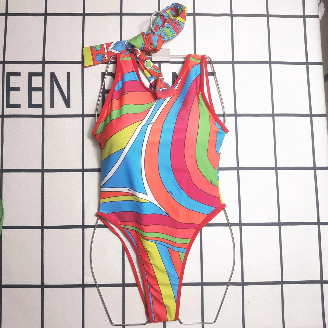 Classic Lady Headhand Swimsuits Beach Sexy Bikini Set Designer Brand Women Scarf Swimwear
Classic Lady Headhand Swimsuits Beach Sexy Bikini Set Designer Brand Women Scarf Swimwear
