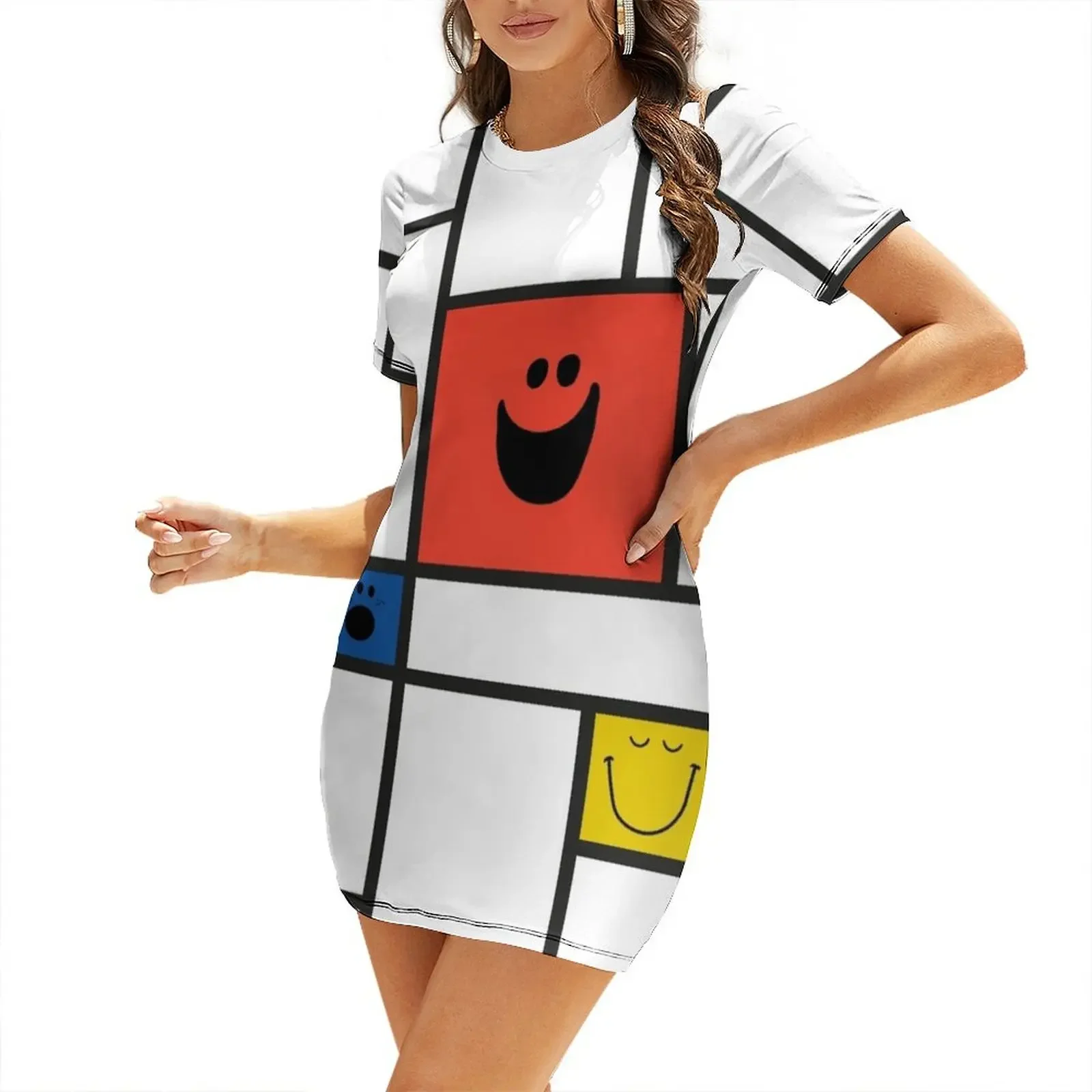 Mr Mondrian Short-Sleeved Dress Elegant gowns dress party night dress elegant dresses for women
Mr Mondrian Short-Sleeved Dress Elegant gowns dress party night dress elegant dresses for women