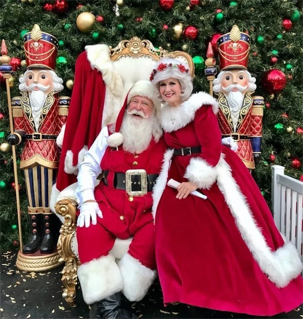 Костюм Миссис Санта-Клауса, платье и Дед Мороз, костюмы Мистера Санта-Клауса, комплект, костюмы для взрослых, праздничный наряд для женщин и мужчин
Костюм Миссис Санта-Клауса, платье и Дед Мороз, костюмы Мистера Санта-Клауса, комплект, костюмы для взрослых, праздничный наряд для женщин и мужчин