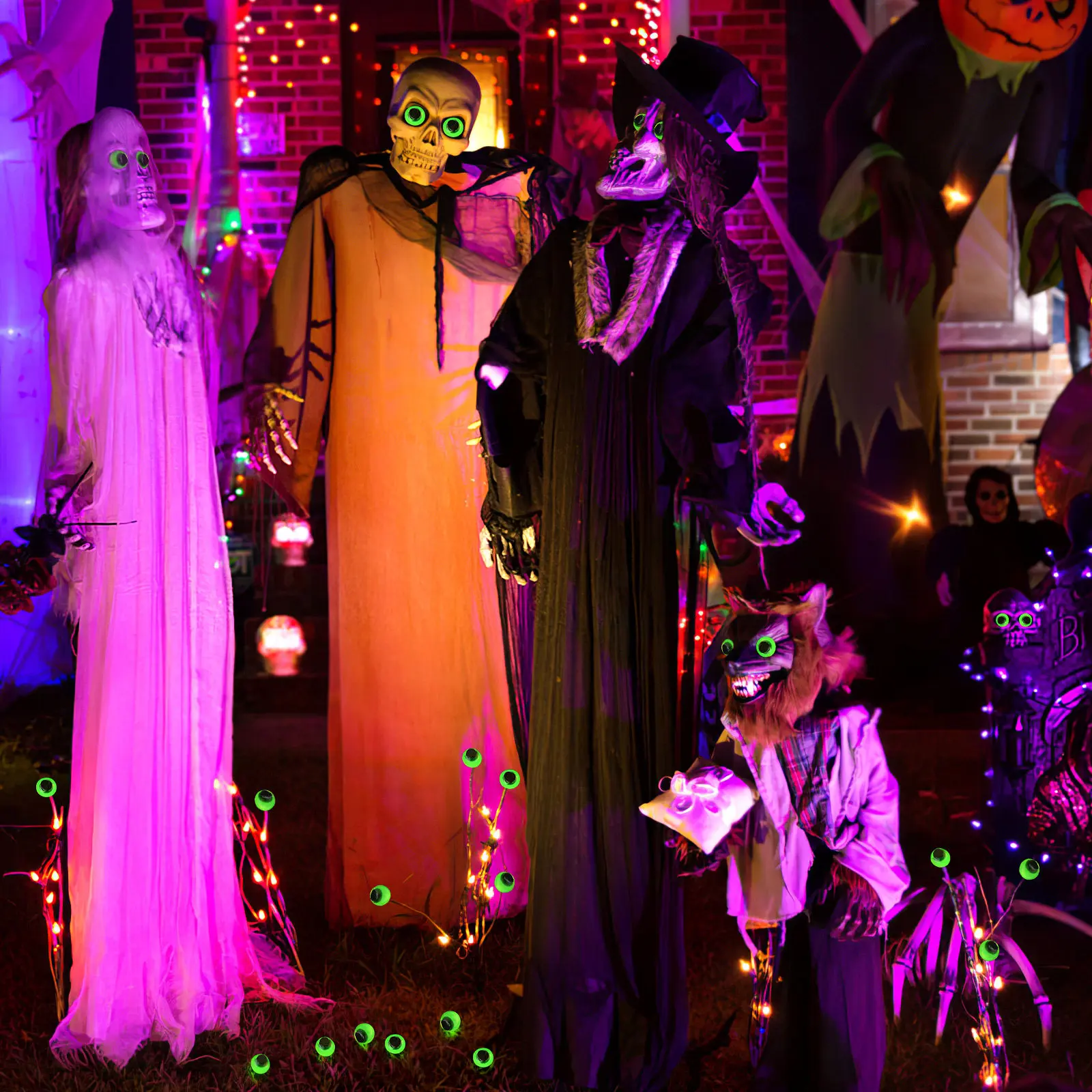 24Pcs Glow in The Dark Halloween Night Light Horror Eye Balls Scary Fake Eyeballs Party Prop Halloween Decorations Trick Eyeball
24Pcs Glow in The Dark Halloween Night Light Horror Eye Balls Scary Fake Eyeballs Party Prop Halloween Decorations Trick Eyeball