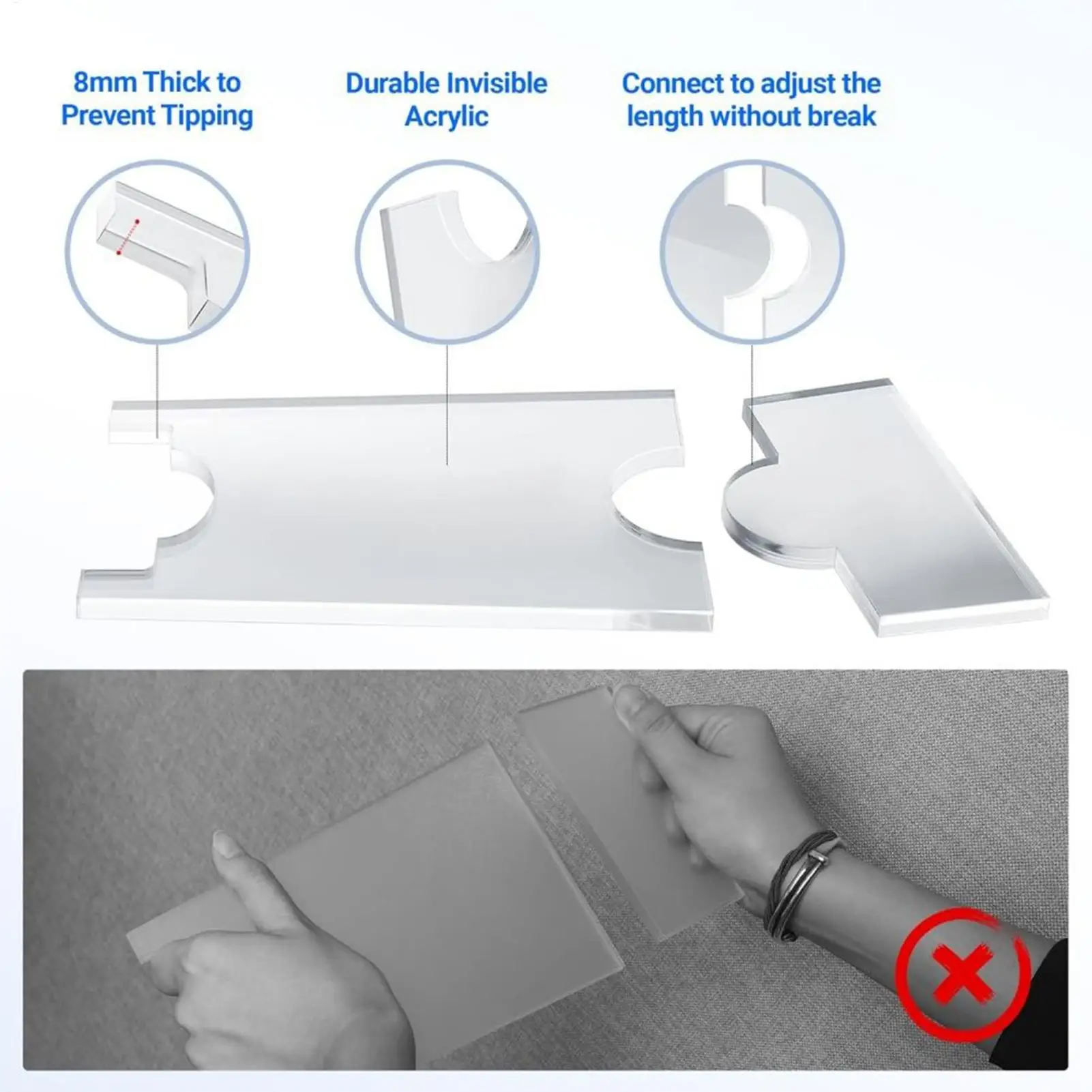 Bed Stoppers Non-Slip Scratch-Proof Clear Acrylic Bed Stoppers Wall Bumpers Set For Safety Protection Enhanced Airflow Sofa
Bed Stoppers Non-Slip Scratch-Proof Clear Acrylic Bed Stoppers Wall Bumpers Set For Safety Protection Enhanced Airflow Sofa