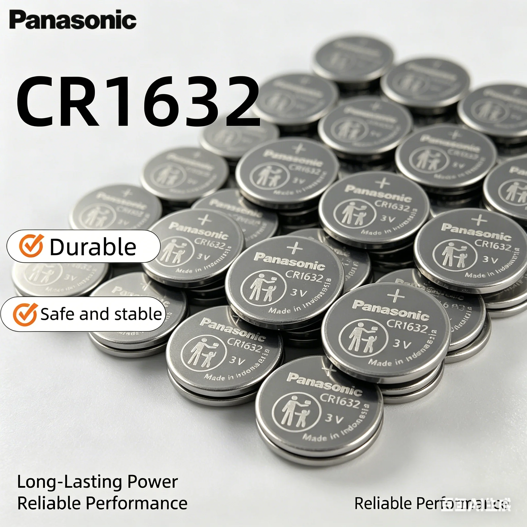 Panasonic 5-100PCS 3V CR1632 Battery1632 Lithium Battery DL1632 BR1632 KCR1632 For Car Remote Control Watch Button Coin Cells
Panasonic 5-100PCS 3V CR1632 Battery1632 Lithium Battery DL1632 BR1632 KCR1632 For Car Remote Control Watch Button Coin Cells