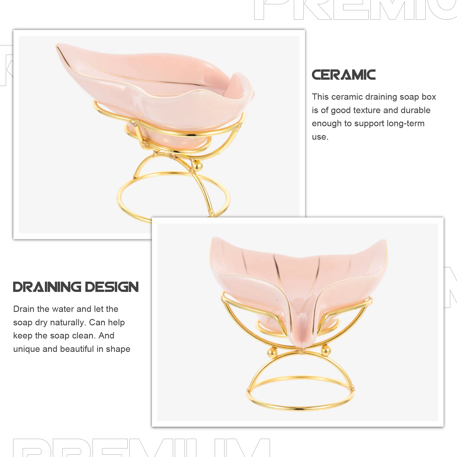 1Set Ceramic Soap Holder Draining Design Mermaid Tail Shaped for Bathroom Kitchen Bathtub Smooth Mellow Surface Sturdy Long-Term
1Set Ceramic Soap Holder Draining Design Mermaid Tail Shaped for Bathroom Kitchen Bathtub Smooth Mellow Surface Sturdy Long-Term