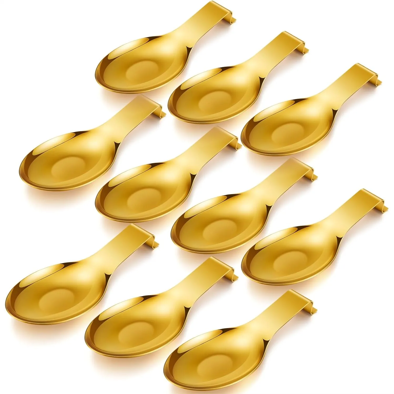 10 Pcs Stainless Steel Spoon Rest Spatula Ladle Holder for Stove Top Heavy Duty Dishwasher Safe Utensil Rest Kitchen 3.8x9.6"
10 Pcs Stainless Steel Spoon Rest Spatula Ladle Holder for Stove Top Heavy Duty Dishwasher Safe Utensil Rest Kitchen 3.8x9.6"