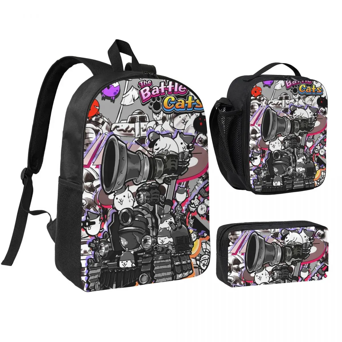 Battle Cats Siege Engine Backpack Boys Girls BookBag School Bag Shoulder Bags 3ps Insulated Lunch Bag Pencil Case
Battle Cats Siege Engine Backpack Boys Girls BookBag School Bag Shoulder Bags 3ps Insulated Lunch Bag Pencil Case