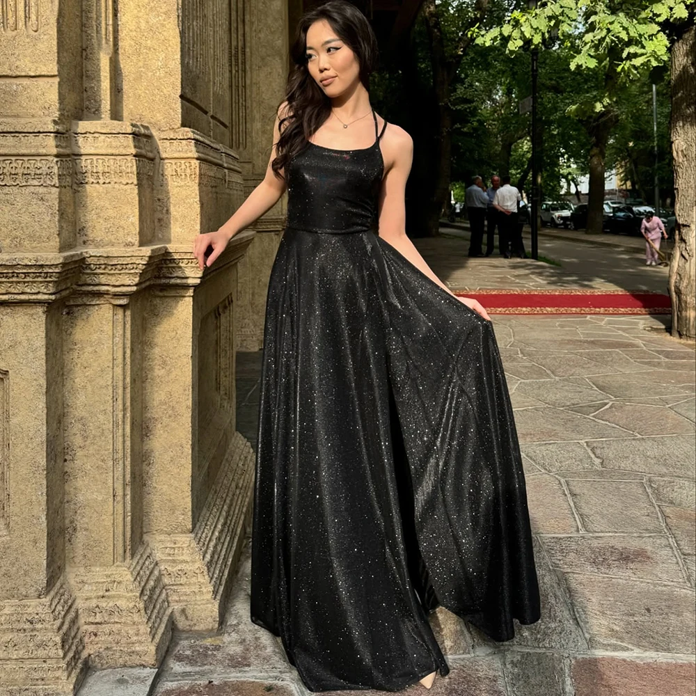 Customized Spaghetti Strap A-line Satin Women's Evening Dress Backless With Split Party Dress Sleeveless Floor Length Prom Gown
Customized Spaghetti Strap A-line Satin Women's Evening Dress Backless With Split Party Dress Sleeveless Floor Length Prom Gown