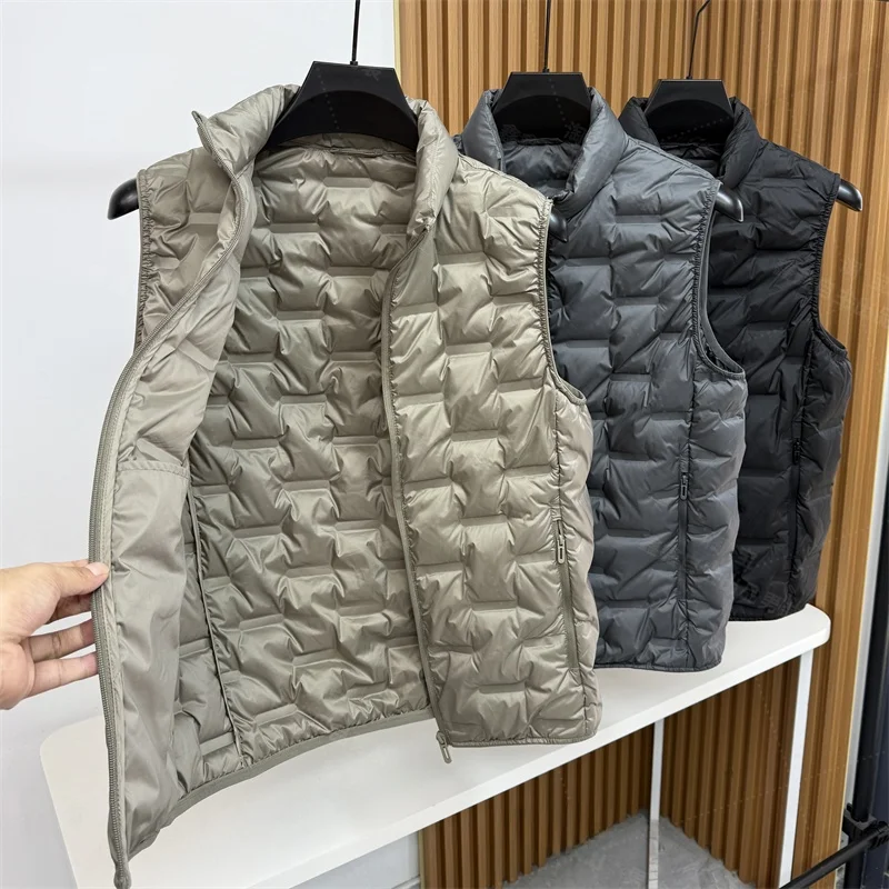 Waterproof Windproof 90 White Du down Winter Jaet Men's Casual Sle Full Glue Sealing Du down Vest Warm Youth Faion
Waterproof Windproof 90 White Du down Winter Jaet Men's Casual Sle Full Glue Sealing Du down Vest Warm Youth Faion