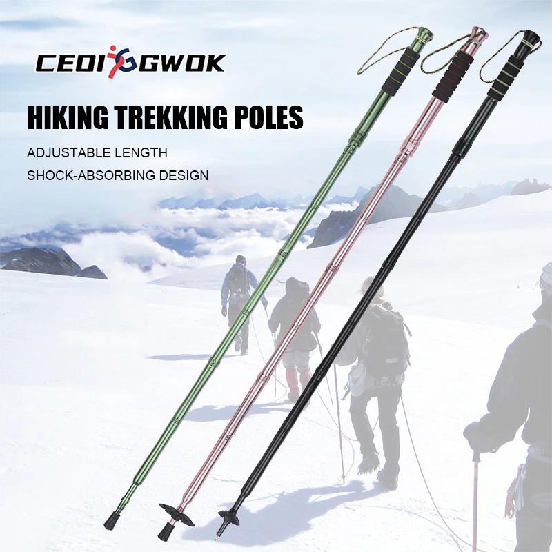 CEOI GWOK Spring Shock Absorbing Trekking Poles Lightweight Aluminum Alloy Telescopic Hiking Sticks Climbing Walking Stick
CEOI GWOK Spring Shock Absorbing Trekking Poles Lightweight Aluminum Alloy Telescopic Hiking Sticks Climbing Walking Stick