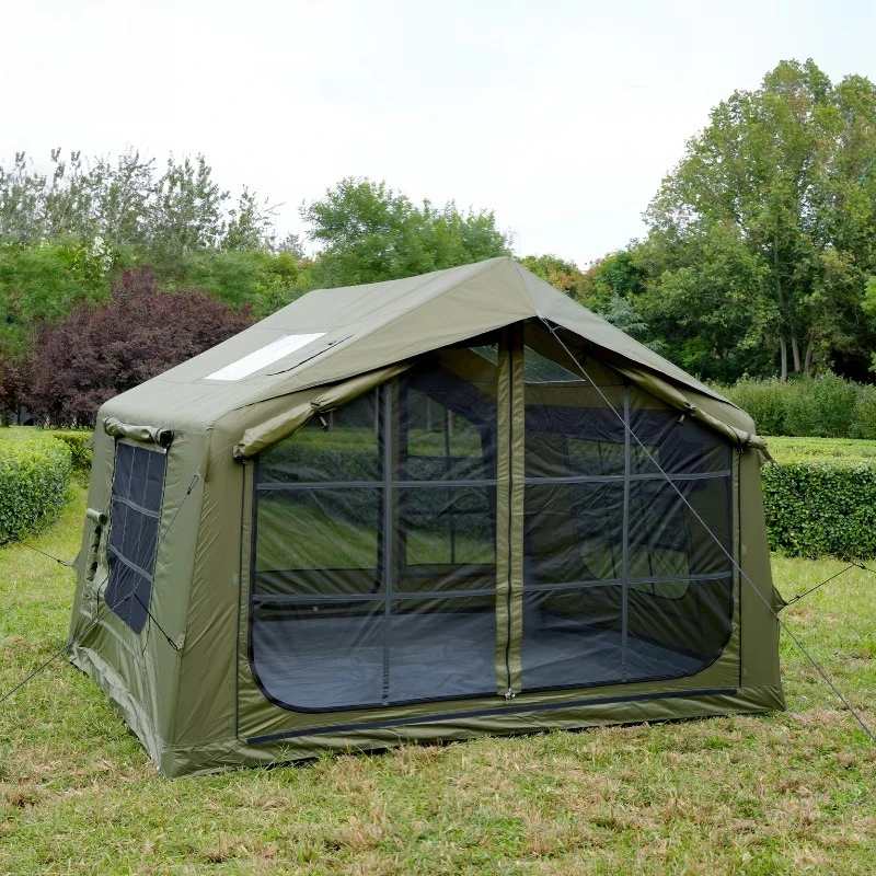 8sqm Olive Green Waterproof Inflatable Tent House 4 Season 2-3 Person Camping Cabin with One Bedroom & Living Room Family Travel
8sqm Olive Green Waterproof Inflatable Tent House 4 Season 2-3 Person Camping Cabin with One Bedroom & Living Room Family Travel