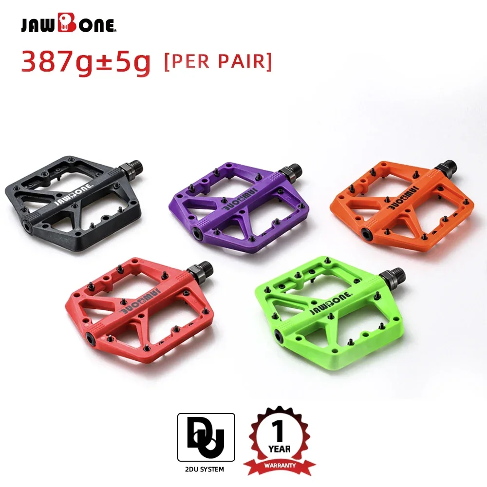 Плоские педали Jawbone MTB, платформа из нейлонового волокна, 9/16 дюйма, герметичный подшипник, 420 г для горных дорожных велосипедов BMX, нескользящая поверхность 
Плоские педали Jawbone MTB, платформа из нейлонового волокна, 9/16 дюйма, герметичный подшипник, 420 г для горных дорожных велосипедов BMX, нескользящая поверхность
