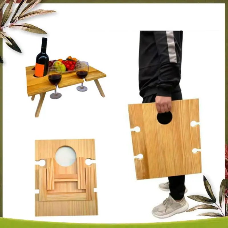 Outdoor Wine Picnic Table Foldable Portable Wooden Table Can Hold Wine Glasses And Bottles 34X30cm
Outdoor Wine Picnic Table Foldable Portable Wooden Table Can Hold Wine Glasses And Bottles 34X30cm