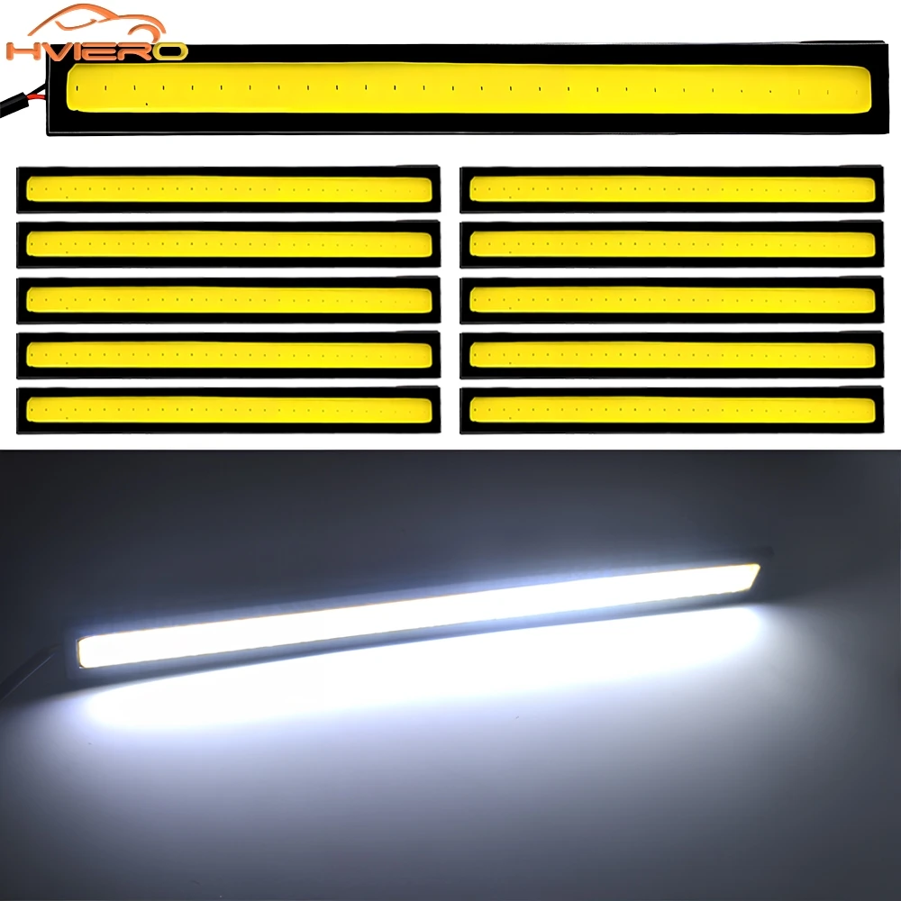 10Pcs 17CM Super Bright Car Daytime Running Lights Waterproof 12V LED COB Car Auto Fog Lamp White DRL Strip Signal Lights Bar
10Pcs 17CM Super Bright Car Daytime Running Lights Waterproof 12V LED COB Car Auto Fog Lamp White DRL Strip Signal Lights Bar
