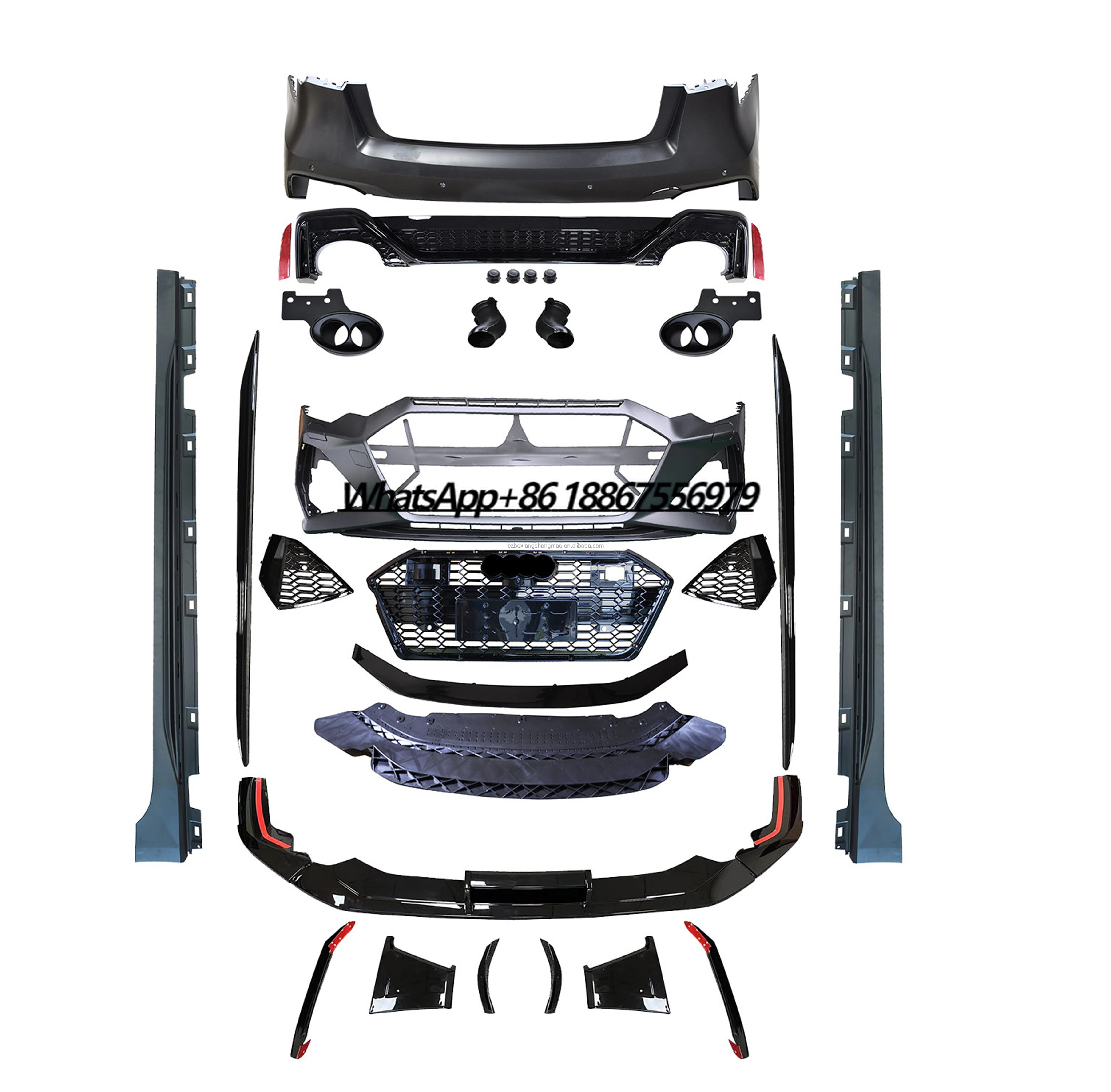 Runde Body Kit for Audi A6 Allroad A6 Avant Upgrade RS6 Body Kit Front Bumper Grille Rear Bumper Exhaust Tips
Runde Body Kit for Audi A6 Allroad A6 Avant Upgrade RS6 Body Kit Front Bumper Grille Rear Bumper Exhaust Tips