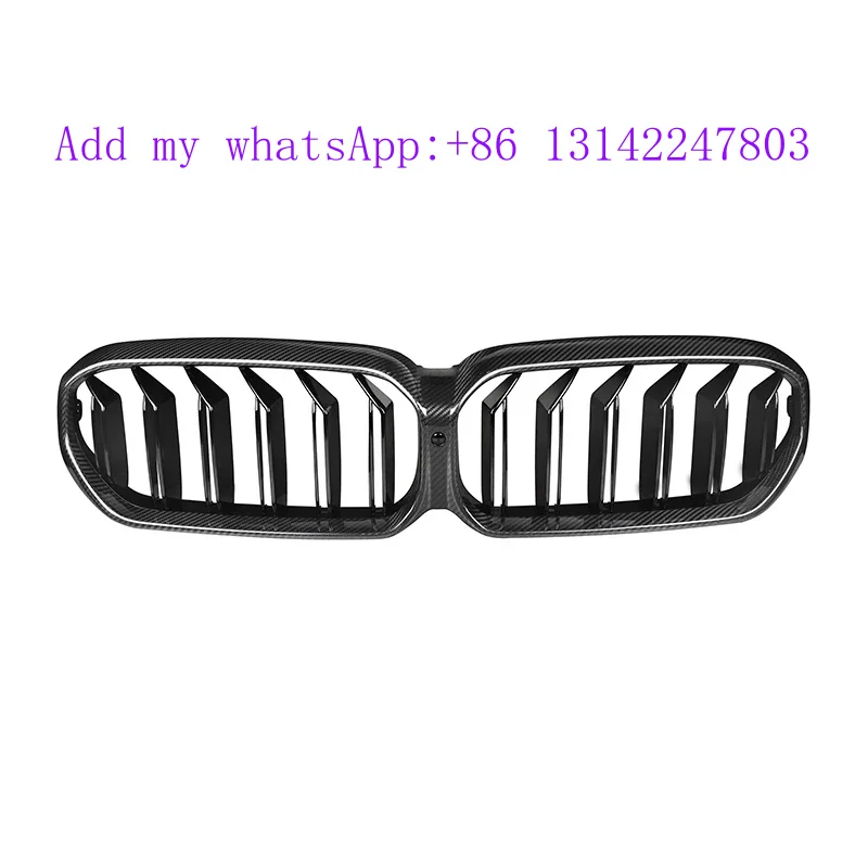 Dry Carbon Fiber Double Line Grille for 5 Series G30 LCI 2021+ Front Center Grill Car Front Bumper Grills
Dry Carbon Fiber Double Line Grille for 5 Series G30 LCI 2021+ Front Center Grill Car Front Bumper Grills