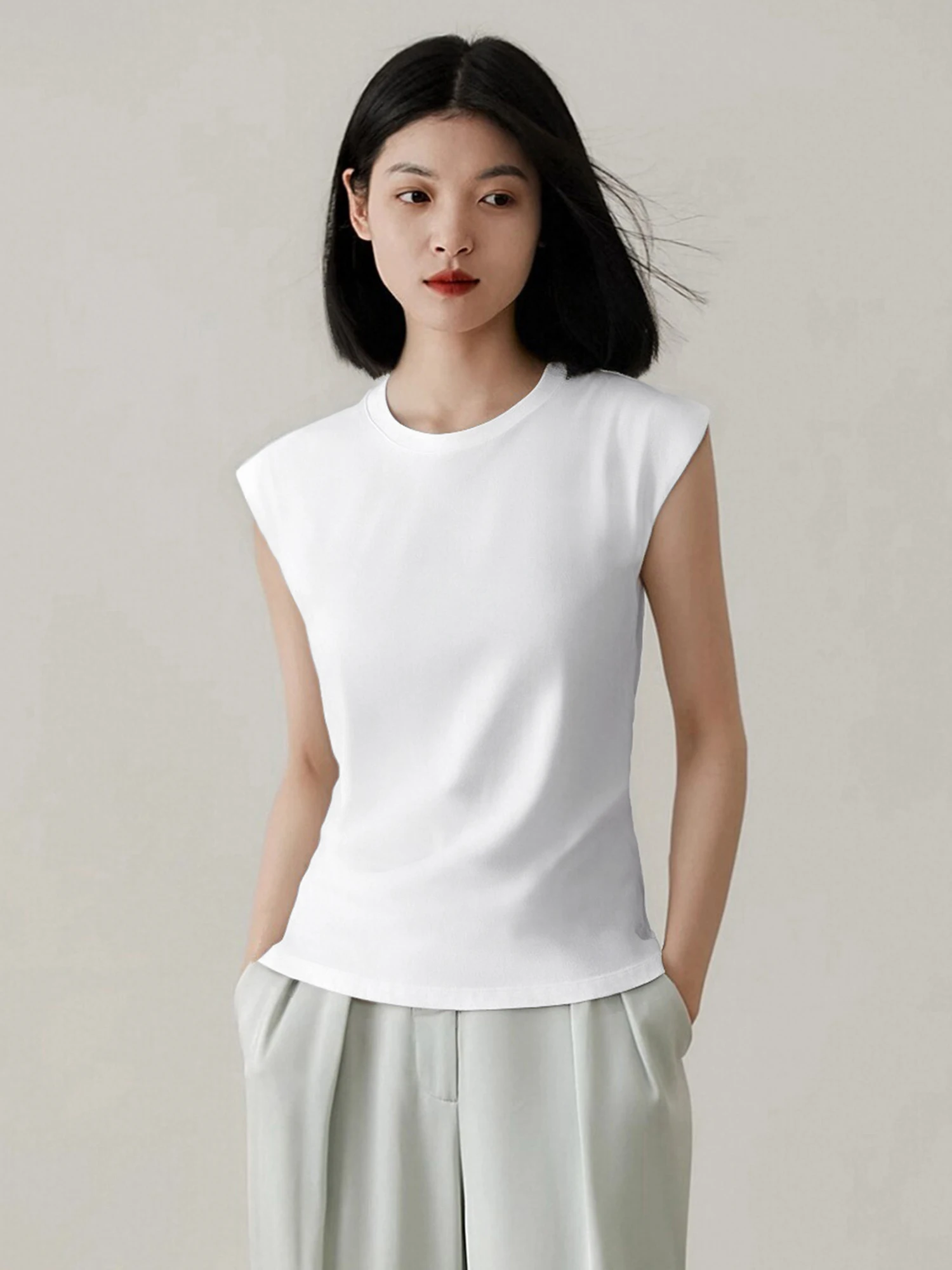 Футболка Chivirin из высококачественной хлопковой пряжи, женская, повседневная, универсальная, летняя, новая, белая, для работы, приталенная
Футболка Chivirin из высококачественной хлопковой пряжи, женская, повседневная, универсальная, летняя, новая, белая, для работы, приталенная