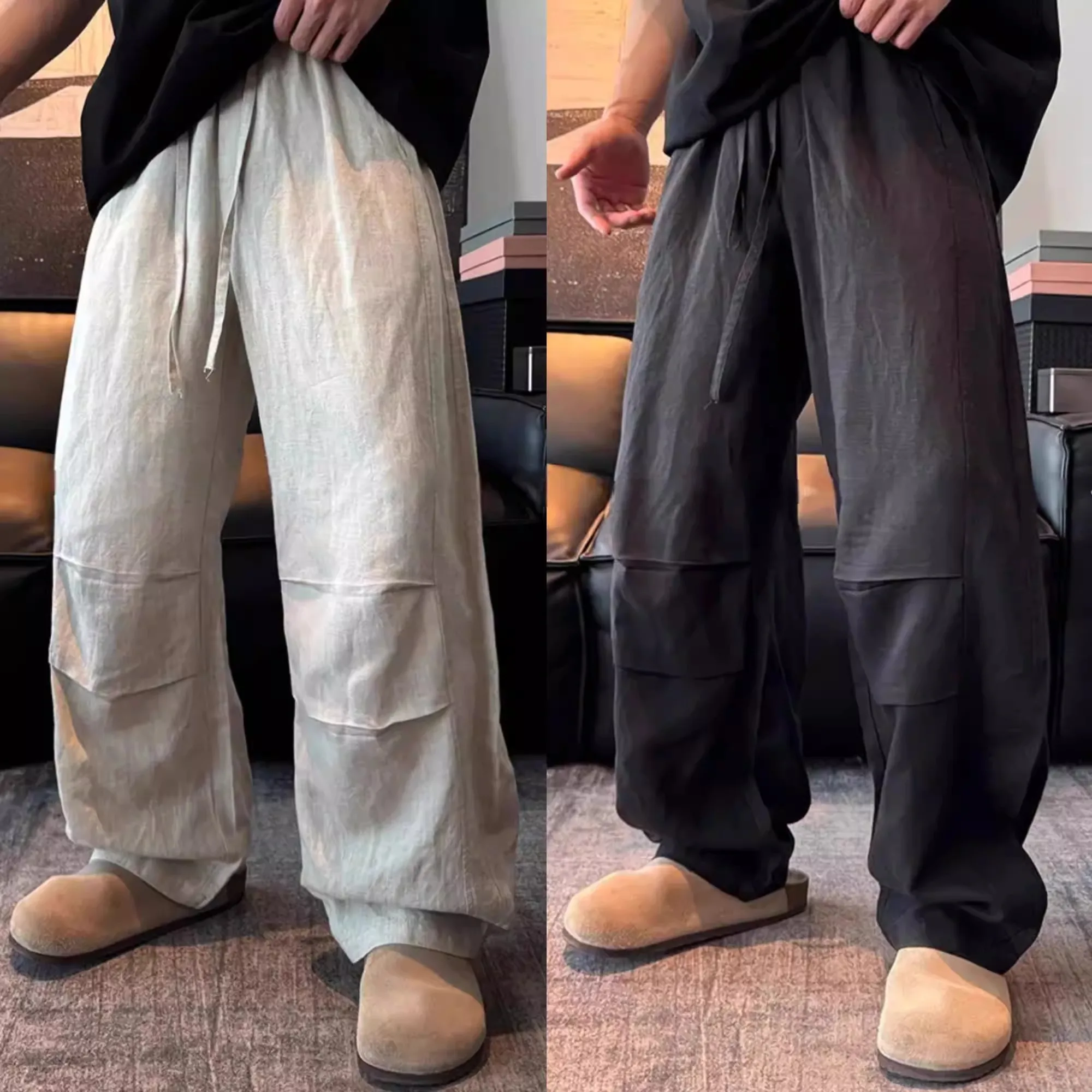 Summer Lightweight Large Size 300 Pounds Men's Casual Pants Loose Wide Leg Trousers Comfortable Straight Cut Linen Blend
Summer Lightweight Large Size 300 Pounds Men's Casual Pants Loose Wide Leg Trousers Comfortable Straight Cut Linen Blend