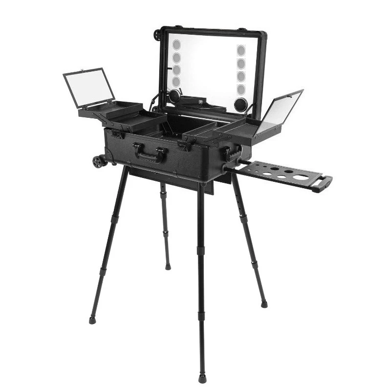 Алюминиевая коробка для макияжа, светодиодная лампа, косметичка, универсальное колесо, профессиональные коробки для макияжа, зеркало большой емкости, органайзеры для макияжа
Алюминиевая коробка для макияжа, светодиодная лампа, косметичка, универсальное колесо, профессиональные коробки для макияжа, зеркало большой емкости, органайзеры для макияжа