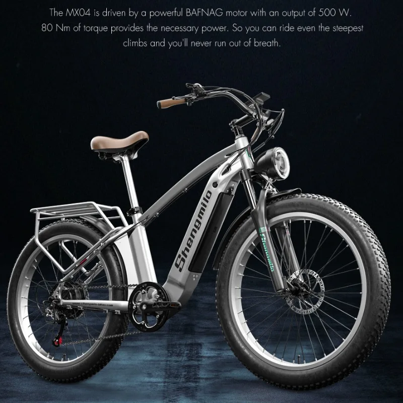 Электрический велосипед HEZZO MX-04 48 в 500 Вт 15 Ач, бесщеточный велосипед для взрослых, литиевый аккумулятор, алюминиевый сплав, 26 дюймов, электрический велосипед
Электрический велосипед HEZZO MX-04 48 в 500 Вт 15 Ач, бесщеточный велосипед для взрослых, литиевый аккумулятор, алюминиевый сплав, 26 дюймов, электрический велосипед