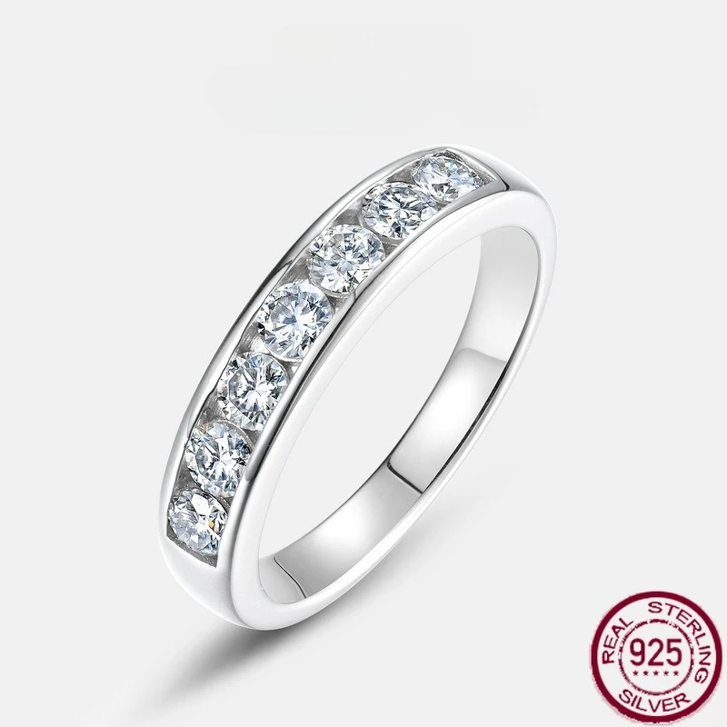 New S925 pure silver sparkling moissanite inlaid moissanite index finger ring, simple and fashionable ring, wedding jewelry
New S925 pure silver sparkling moissanite inlaid moissanite index finger ring, simple and fashionable ring, wedding jewelry