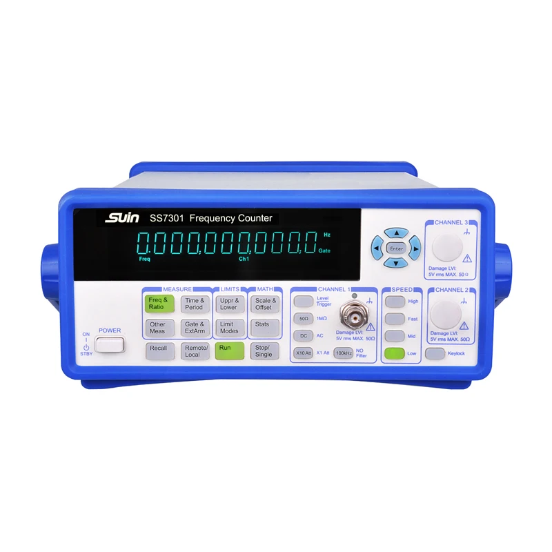 Suin SS7301 Low Price Digital Frequency Counter Meter 0.001Hz-200MHz 10 Digits/s
Suin SS7301 Low Price Digital Frequency Counter Meter 0.001Hz-200MHz 10 Digits/s