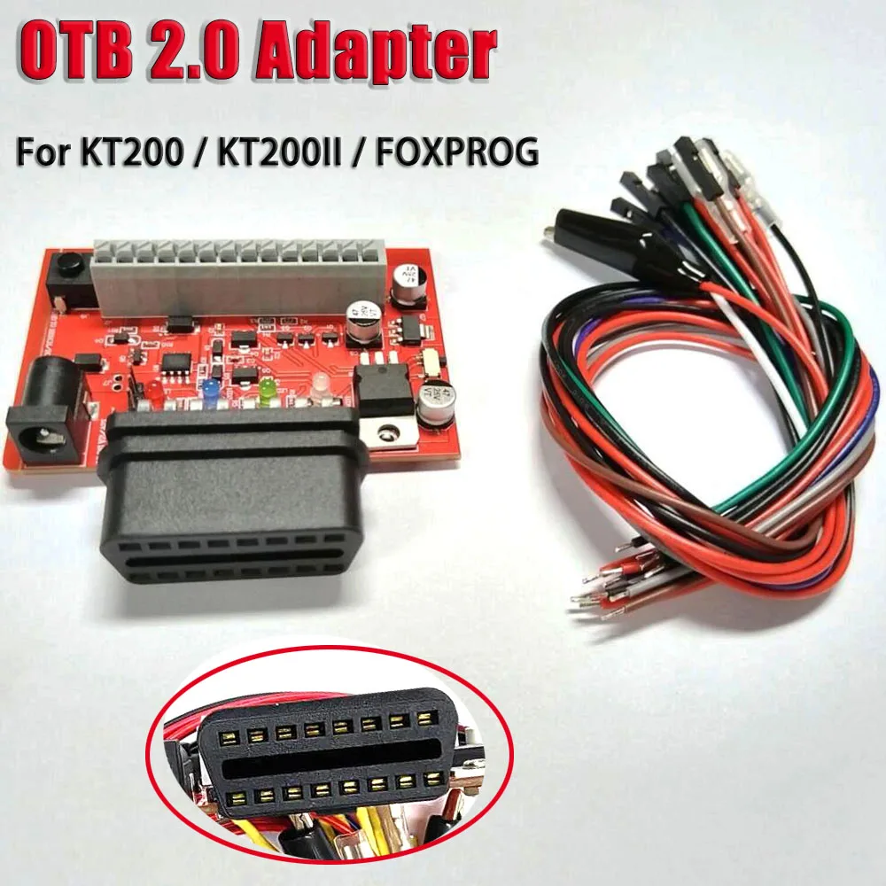 OTB 2.0 Adapter ECU Programmer Tool for KT200 KT200II Foxprog Tag FOX-Flash OBD On Bench Adapter 3 Way BOOT Upgrade to OTB Mode
OTB 2.0 Adapter ECU Programmer Tool for KT200 KT200II Foxprog Tag FOX-Flash OBD On Bench Adapter 3 Way BOOT Upgrade to OTB Mode