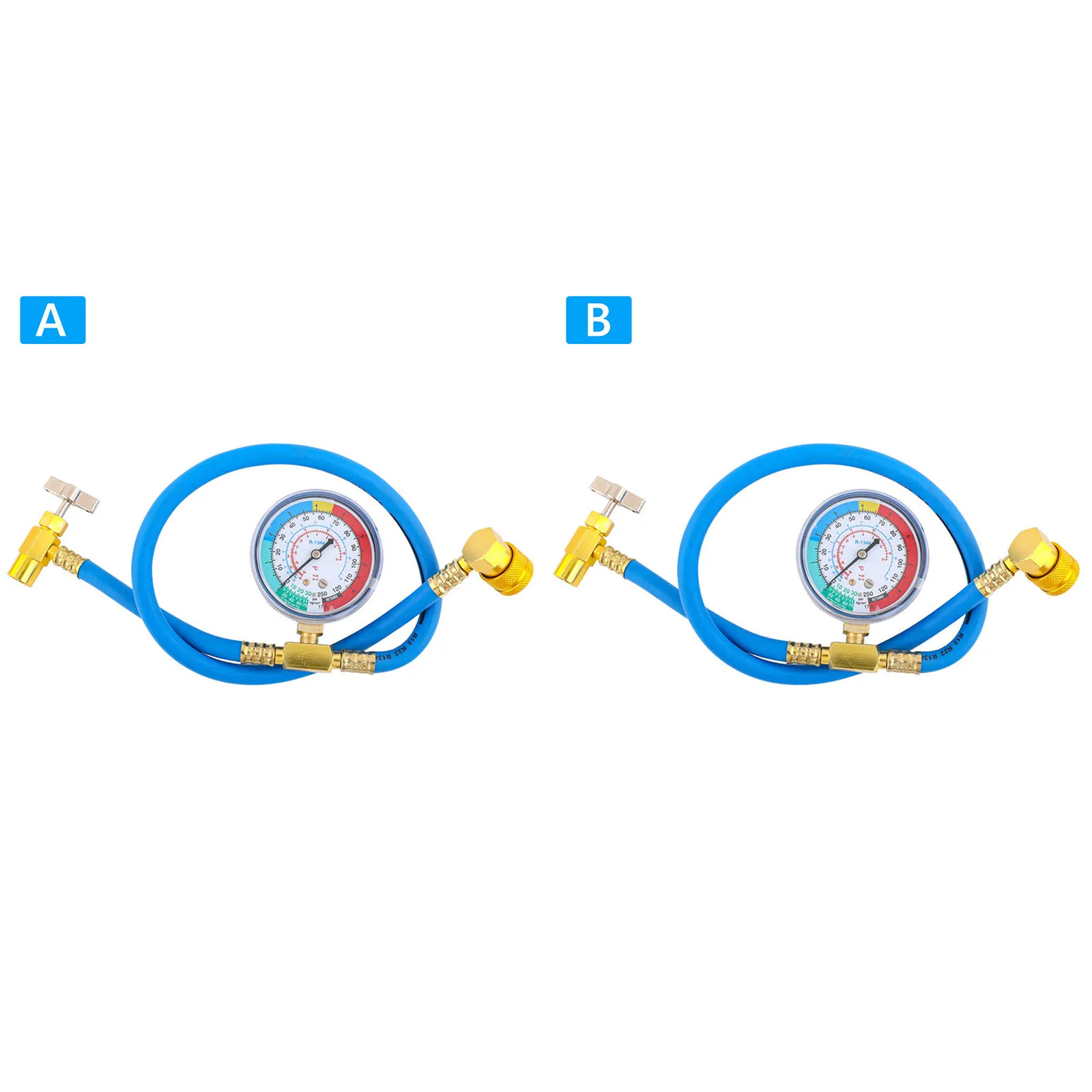 R1234YF Refrigerant Charge Hose Kit with Gauge AC Refrigerant Can Hose with 1/2in Can Tap Valve & Low Side Quick Coupler 250PSI
R1234YF Refrigerant Charge Hose Kit with Gauge AC Refrigerant Can Hose with 1/2in Can Tap Valve & Low Side Quick Coupler 250PSI