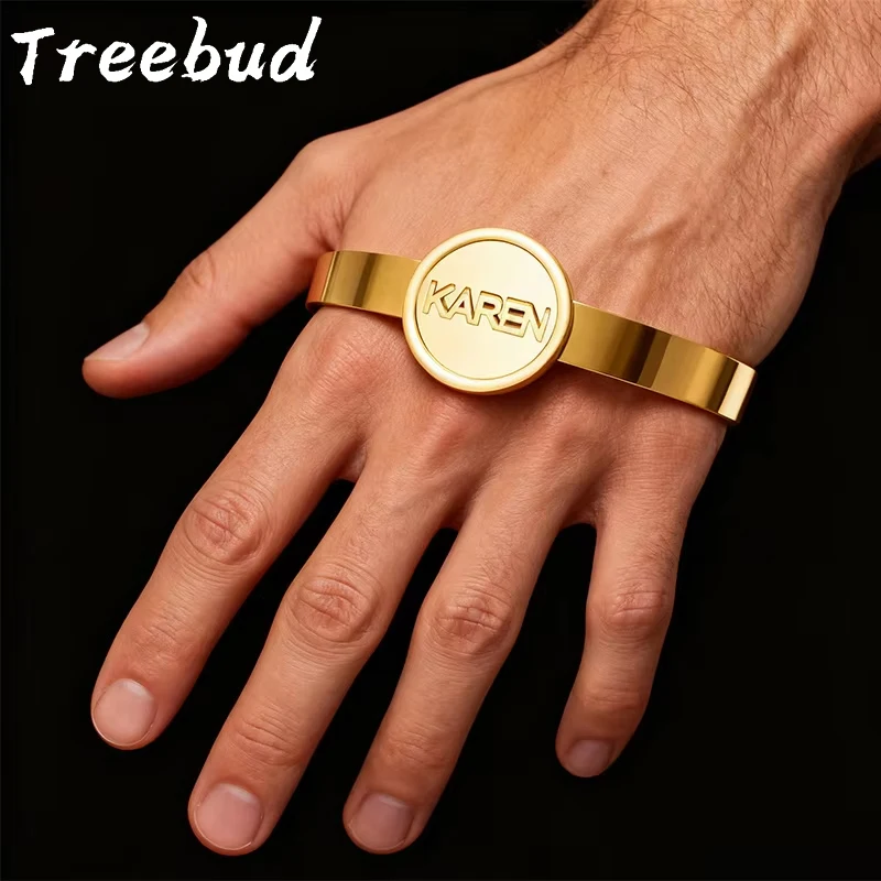 Treebud Custom Letter Ring Bracelet Jewelry Set for Women Men Personalized Name Stainless Steel Double-Side Welding Round Bangle
Treebud Custom Letter Ring Bracelet Jewelry Set for Women Men Personalized Name Stainless Steel Double-Side Welding Round Bangle