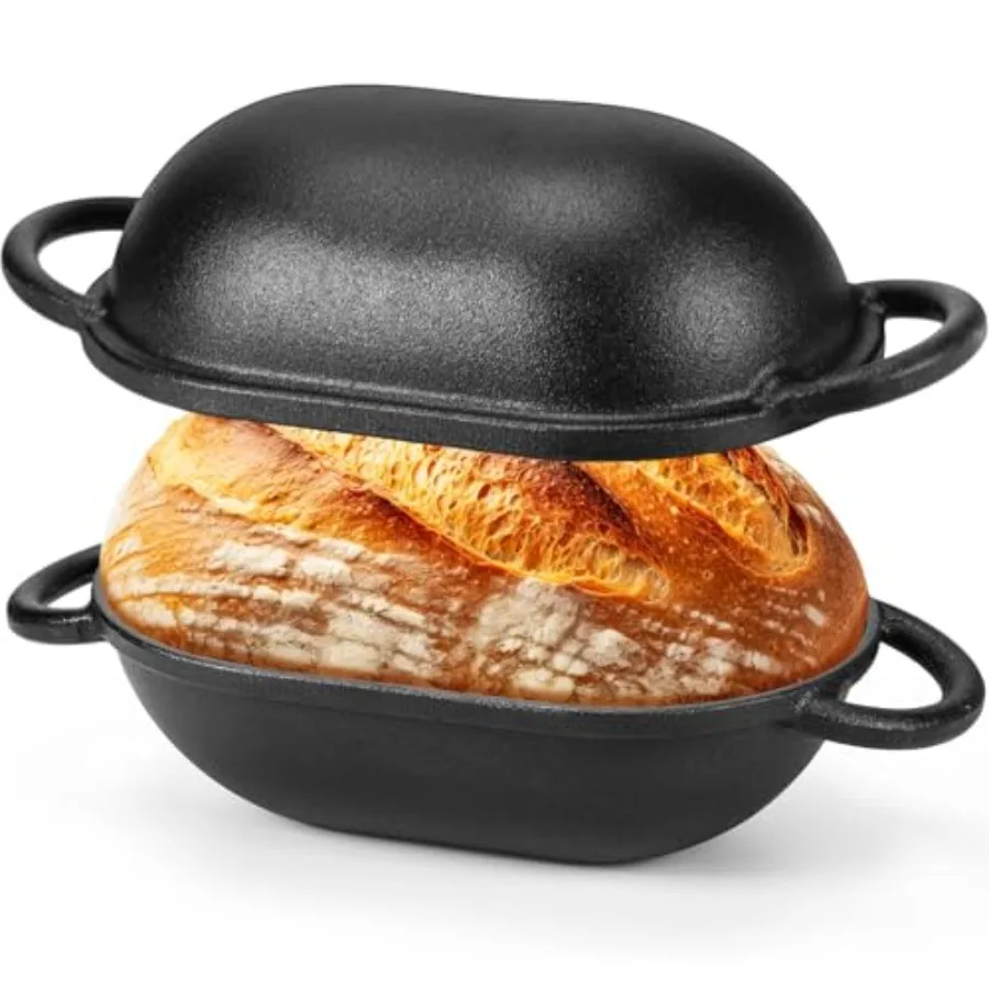 4qt Dutch Oven with Lid Enameled Cast Iron Sourdough Bread Pan for Baking Non Stick Single with Loop Handles for Family Homemad
4qt Dutch Oven with Lid Enameled Cast Iron Sourdough Bread Pan for Baking Non Stick Single with Loop Handles for Family Homemad