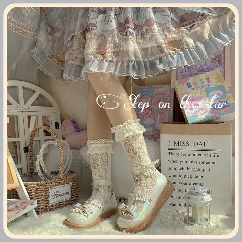 Sweet Ladies Lolita Shoes Mary Janes Woman Platform Japanese Style 2023Fashion Cute Party Jk Shoe Ruffles Student Shoes Pumps
Sweet Ladies Lolita Shoes Mary Janes Woman Platform Japanese Style 2023Fashion Cute Party Jk Shoe Ruffles Student Shoes Pumps